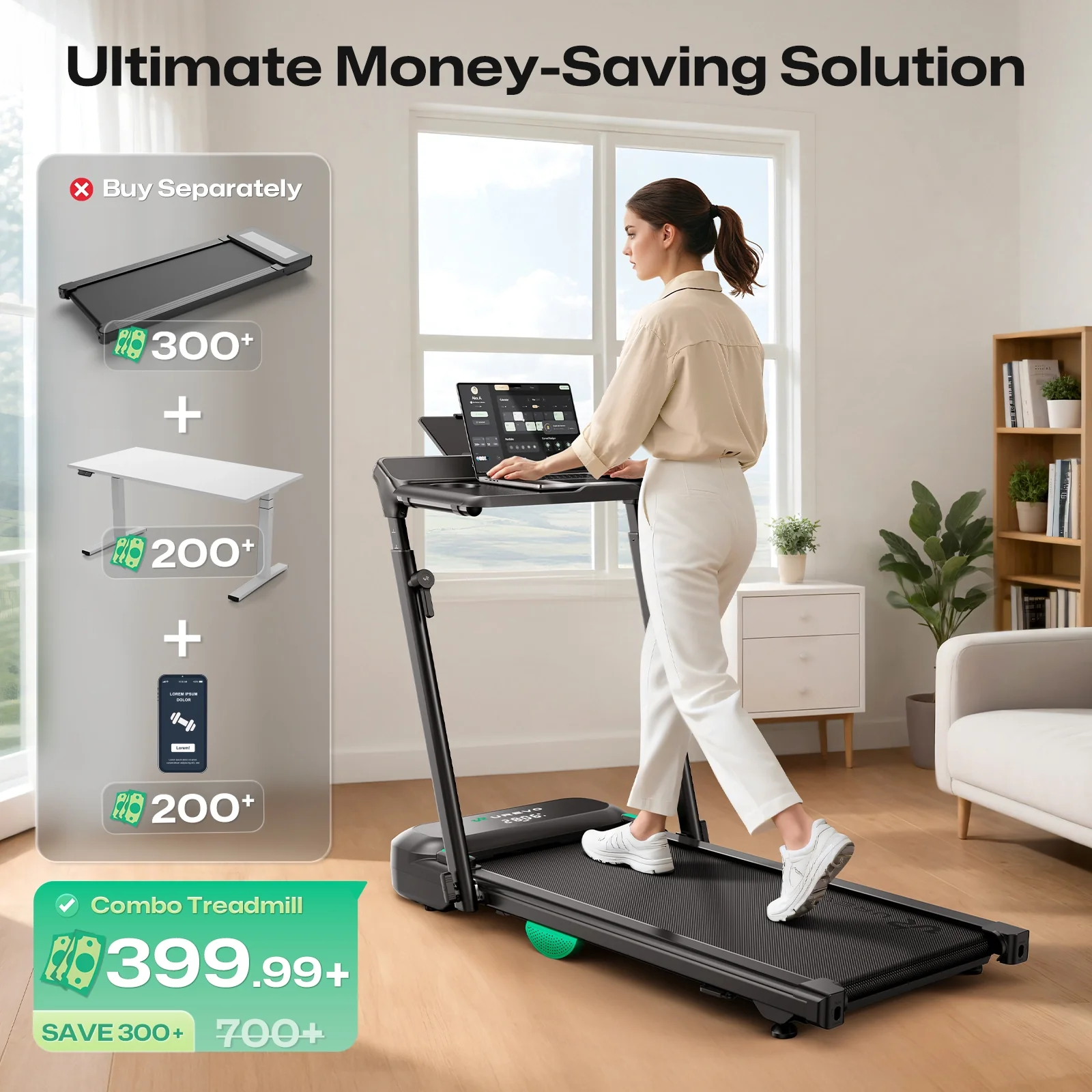 UREVO FoldiMix 5 Smart Treadmill - Image 5