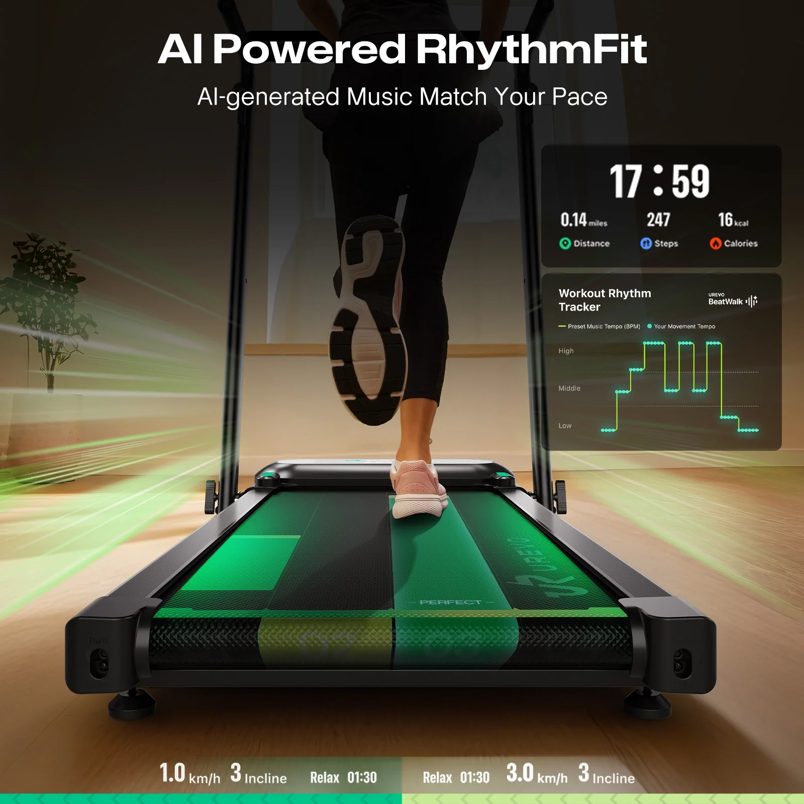 UREVO FoldiMix 5L Smart Treadmill - Image 13